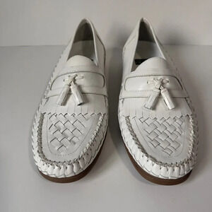 Nunn Bush mens white  loafer style‎ shoes EUC size 10
